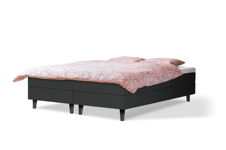 Jenkkisänky premium180x200 t.harmaa wenge jalat
